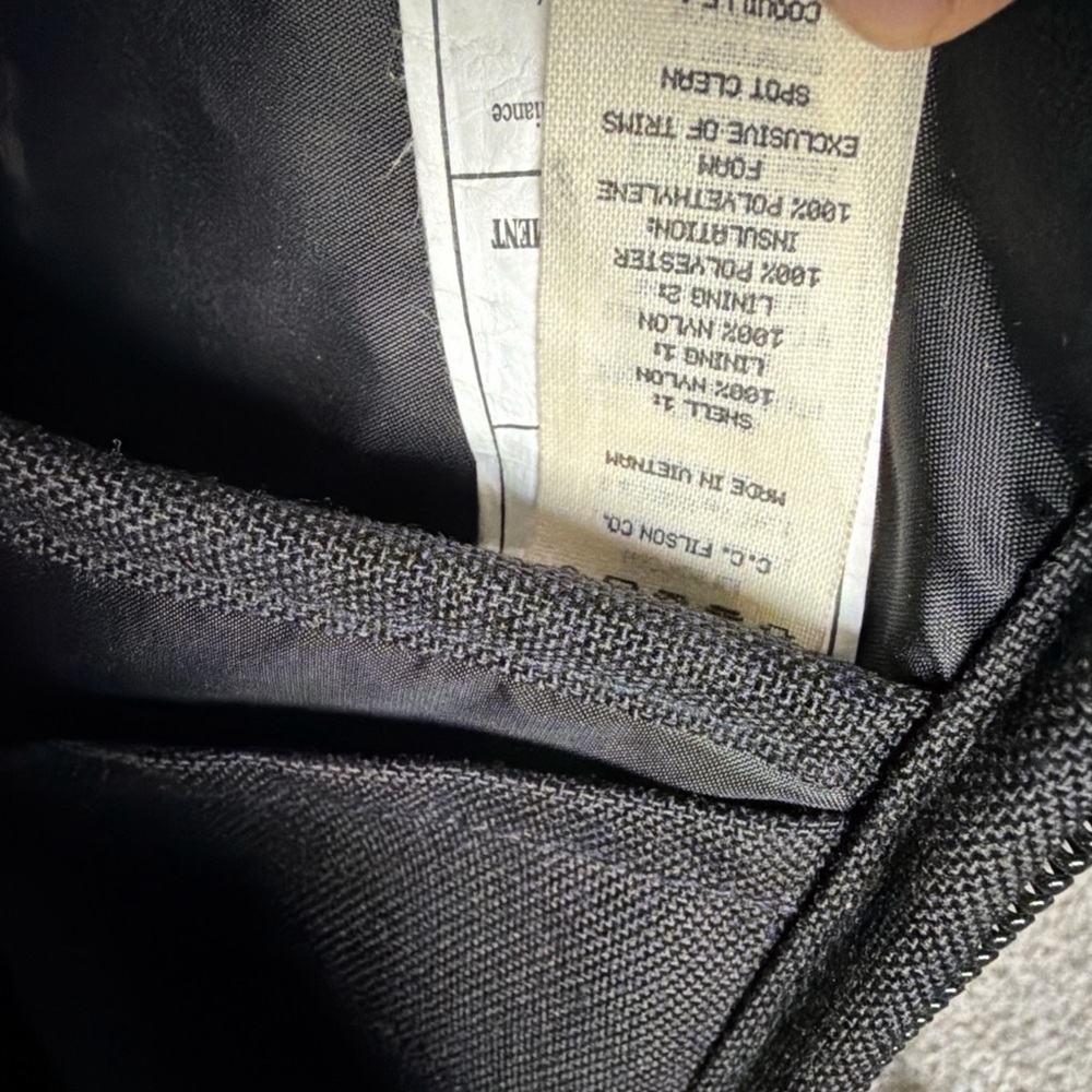 Filson Dryden Backpack Black Dark Navy Laptop Bag 1000D Nylon Leather Handle - Picture 15 of 16